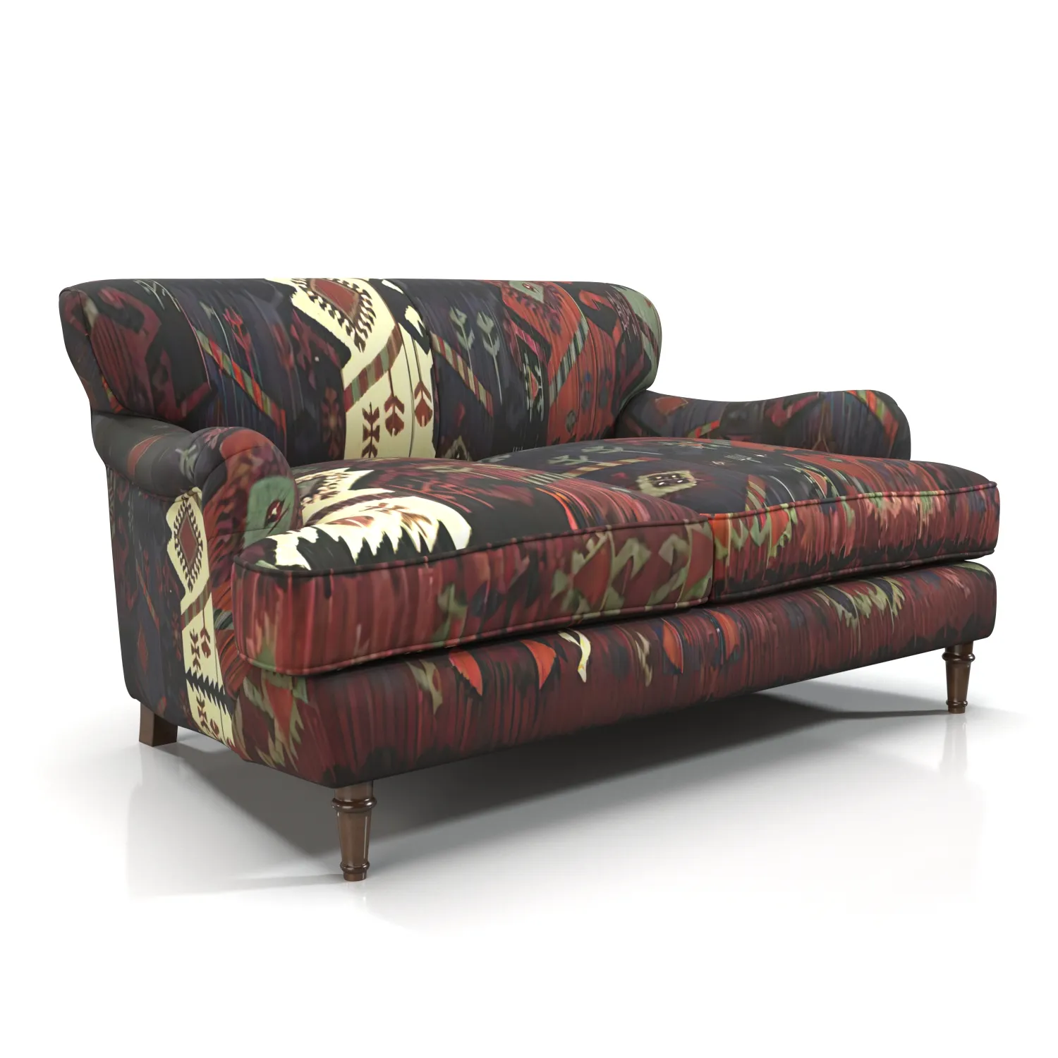 English Arm Signature Two Seater Sofa PBR 3D Model_01